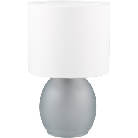 Moderne LED Tafellamp Trion Alev met Ronde en Glas Moderne LED Tafellamp Trion Alev met Ronde en Glas
