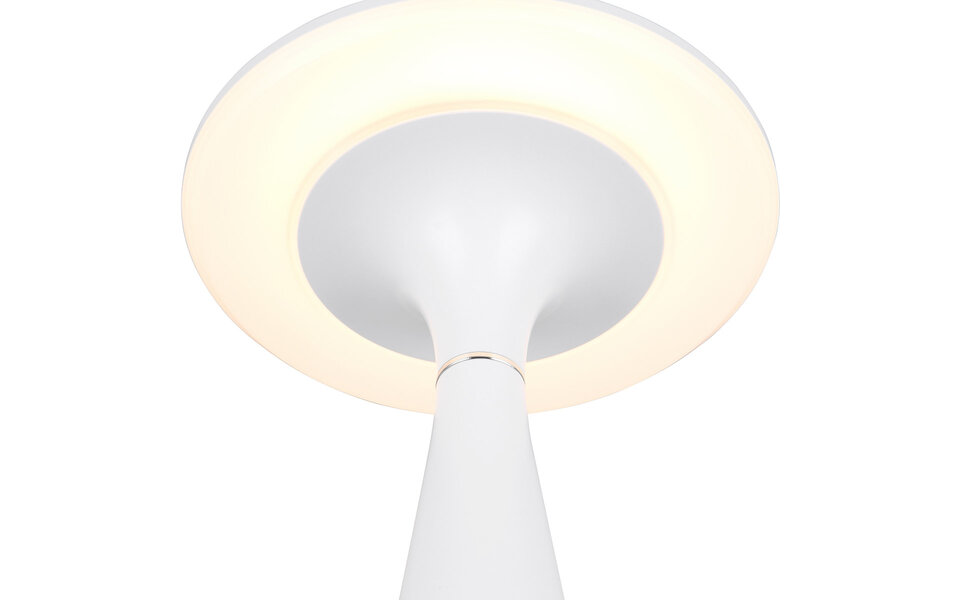 HLW LED Stijlvolle LED Tafellamp & Witte  met Stoffen Kap en 2W LED