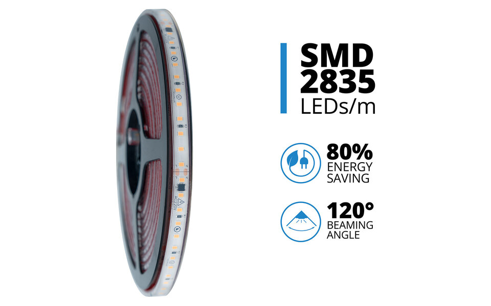 Velvalux Dimbare LED Strip 5m - Helder Koud Wit 6000K, Waterdicht Velvalux Dimbare LED Strip 5m - Helder Koud Wit 6000K, Waterdicht