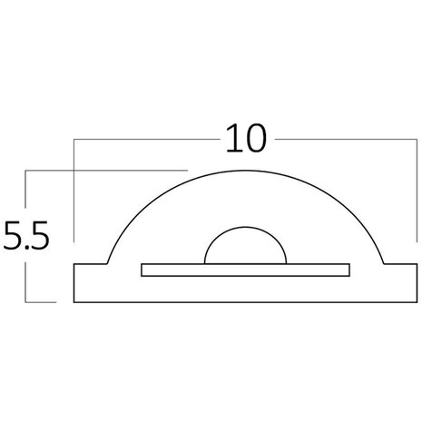 HLW LED Waterdichte LED strip met Warm Wit COB LED 2700K-3000K