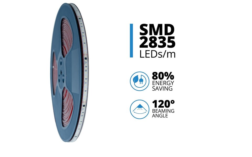 Velvalux Dimbare LED Strip 20m - Warm Wit 3000K - Waterdicht & Dimbaar