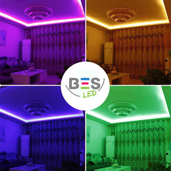 HLW LED Smart Dimbare LED Strip Set 50m - RGB, Waterdicht IP65 HLW LED Smart Dimbare LED Strip Set 50m - RGB, Waterdicht IP65