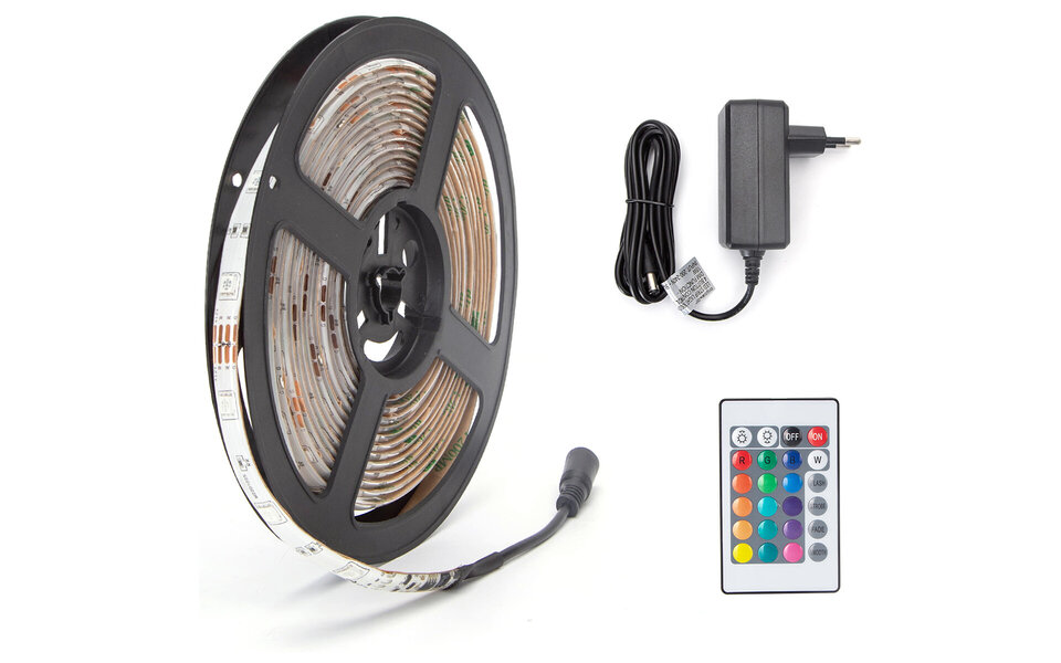 HLW LED LED strip RGB Strip Set Aigi Stippi 5m - Waterdicht IP65 HLW LED LED strip RGB Strip Set Aigi Stippi 5m - Waterdicht IP65