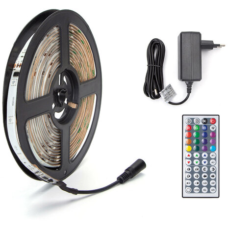 HLW LED LED Strip Set Digitaal RGB 5m Waterdicht IP65 12V