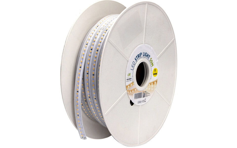 HLW LED LED Strip 50m IP65 Waterdicht Warm Wit 3000K – Aigi Stribo