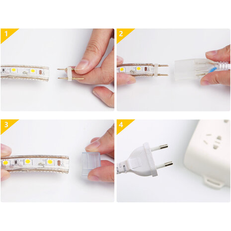 HLW LED LED Strip Aigi Strobi 50m - Waterdicht Warm Wit 3000K HLW LED LED Strip Aigi Strobi 50m - Waterdicht Warm Wit 3000K