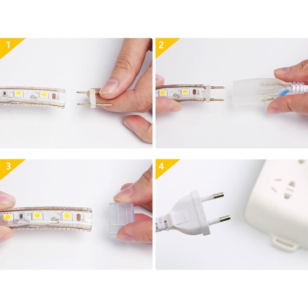 HLW LED LED Strip Aigi Strabo 50m - Warm Wit 3000K, IP65 Waterdicht HLW LED LED Strip Aigi Strabo 50m - Warm Wit 3000K, IP65 Waterdicht