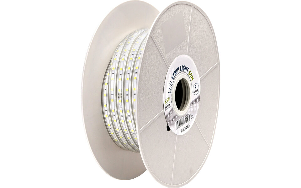 HLW LED LED Strip Aigi Stribo 50m - Waterdicht IP65 Koud Wit 6500K HLW LED LED Strip Aigi Stribo 50m - Waterdicht IP65 Koud Wit 6500K