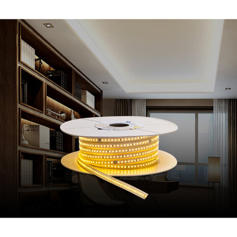 HLW LED LED Strip Aigi Stribo 50m - Waterdicht IP65 Koud Wit 6500K HLW LED LED Strip Aigi Stribo 50m - Waterdicht IP65 Koud Wit 6500K