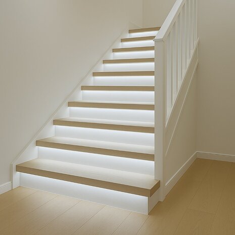 Velvalux Velvalux Dimbare LED Trapverlichting Set met Bewegingssensor 6000K