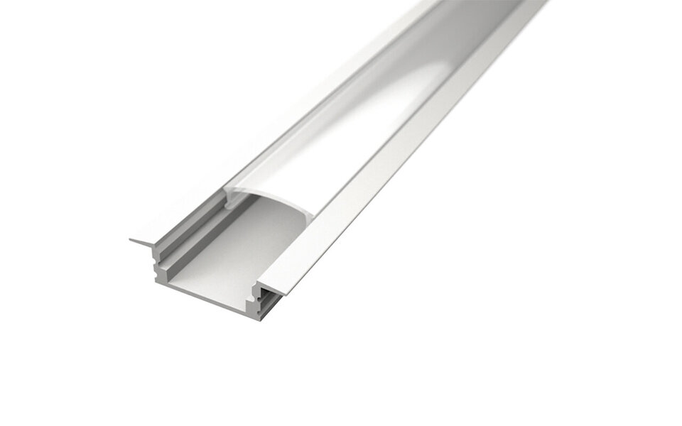 Velvalux LED Strip Profiel Velvalux Profi Wit Aluminium 1 Meter Inbouw