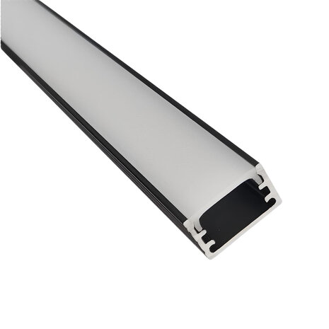 Velvalux Velvalux Zwart Aluminium Profiel voor LED strip Trapverlichting