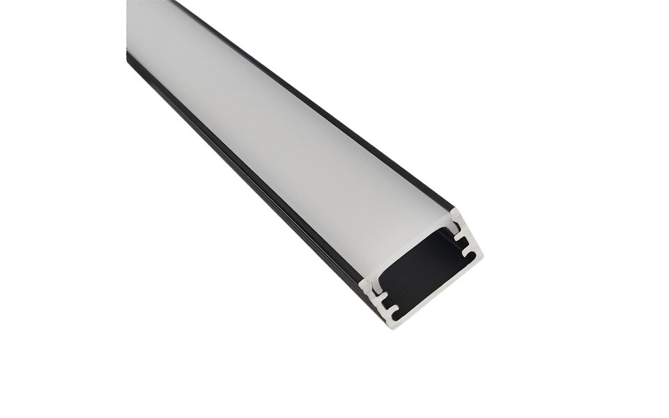 Velvalux Velvalux Zwart Aluminium Profiel voor LED strip Trapverlichting
