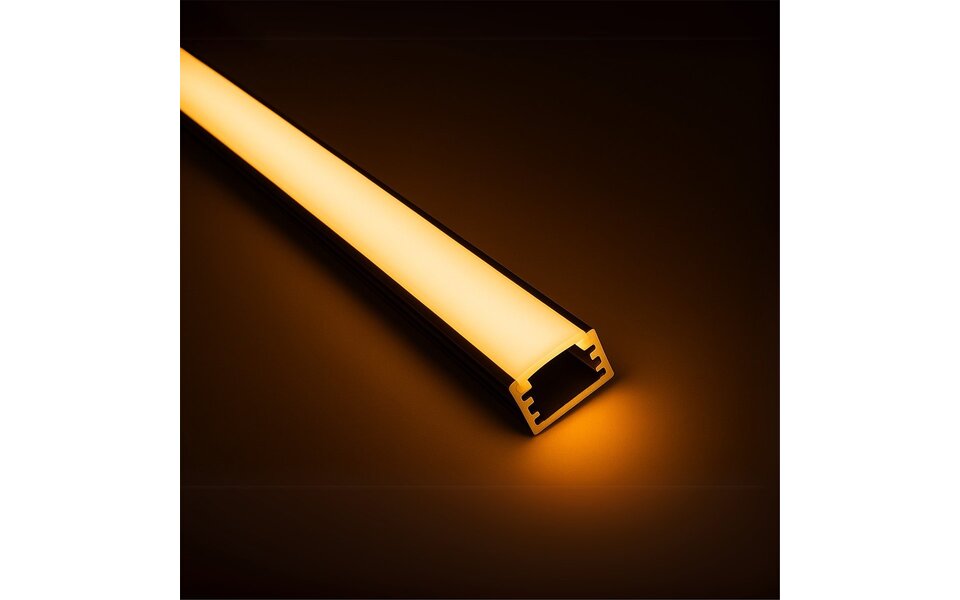 Velvalux Velvalux Zwart Aluminium Profiel voor LED strip Trapverlichting