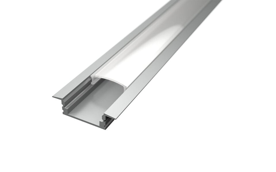 Velvalux LED Strip Profiel Velvalux Profi - Zilver Aluminium 1m Inbouw