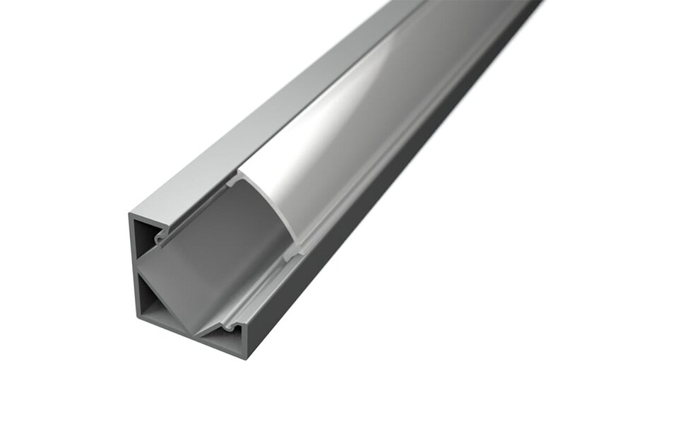 Velvalux LED Strip Profiel Velvalux Profi - Verstelbaar Hoekprofiel 1m