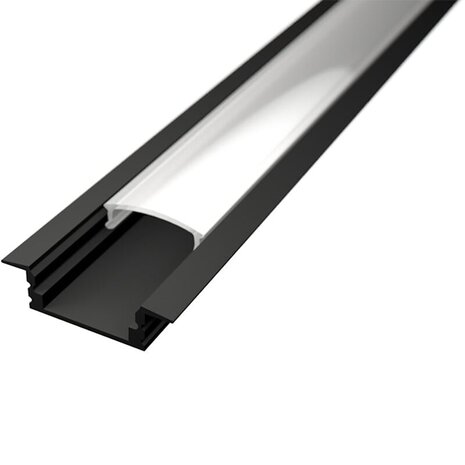 Velvalux LED Strip Profiel Velvalux Profi - Zwart Aluminium Inbouw 1m Velvalux LED Strip Profiel Velvalux Profi - Zwart Aluminium Inbouw 1m