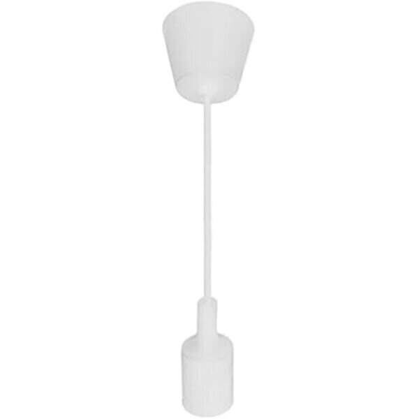 HLW LED Moderne LED Hanglamp - Stoffen Wit Mat Kunststof - E27 LED Lamp Turno