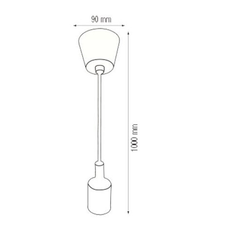 HLW LED Moderne LED Hanglamp - Stoffen Wit Mat Kunststof - E27 LED Lamp Turno