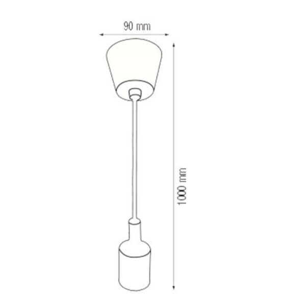 HLW LED Moderne LED Hanglamp - Stoffen Wit Mat Kunststof - E27 LED Lamp Turno