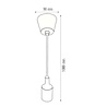 HLW LED Moderne LED Hanglamp - Stoffen Wit Mat Kunststof - E27 LED Lamp Turno