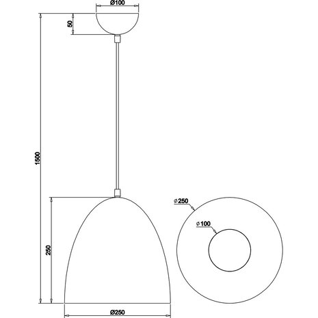 HLW LED Stijlvolle LED Hanglamp Trion Lopez - Mat Zwart & Gouden Lichtvenster - E27 Fitting HLW LED Stijlvolle LED Hanglamp Trion Lopez - Mat Zwart & Gouden Lichtvenster - E27 Fitting