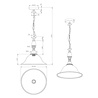HLW LED LED Hanglamp Trion Kantra - Roestkleur, Aluminium, E27 fitting, 1-lichts, Rond design HLW LED LED Hanglamp Trion Kantra - Roestkleur, Aluminium, E27 fitting, 1-lichts, Rond design
