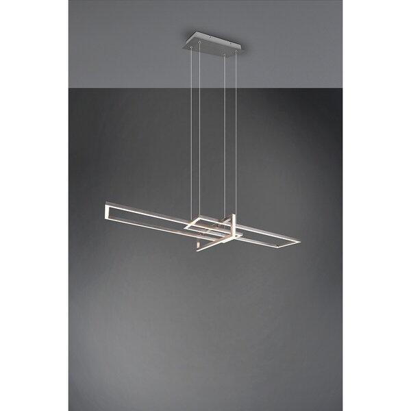 HLW LED Witte Dimbare LED Hanglamp 34W Trion Salana - Warm Wit 3000K, Mat Nikkel HLW LED Witte Dimbare LED Hanglamp 34W Trion Salana - Warm Wit 3000K, Mat Nikkel