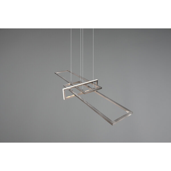 HLW LED Witte Dimbare LED Hanglamp 34W Trion Salana - Warm Wit 3000K, Mat Nikkel HLW LED Witte Dimbare LED Hanglamp 34W Trion Salana - Warm Wit 3000K, Mat Nikkel