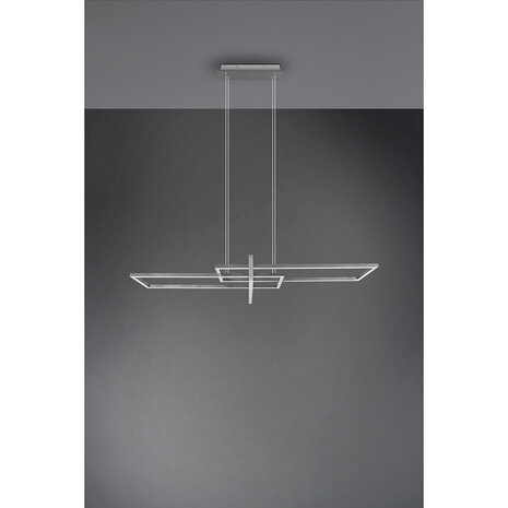 HLW LED Witte Dimbare LED Hanglamp 34W Trion Salana - Warm Wit 3000K, Mat Nikkel HLW LED Witte Dimbare LED Hanglamp 34W Trion Salana - Warm Wit 3000K, Mat Nikkel