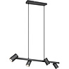 HLW LED Zwarte LED Hanglamp Trion Milona - 4-lichts, GU10 Fitting, Mat Zwart Aluminium HLW LED Zwarte LED Hanglamp Trion Milona - 4-lichts, GU10 Fitting, Mat Zwart Aluminium