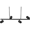 HLW LED Zwarte LED Hanglamp Trion Milona - 4-lichts, GU10 Fitting, Mat Zwart Aluminium HLW LED Zwarte LED Hanglamp Trion Milona - 4-lichts, GU10 Fitting, Mat Zwart Aluminium
