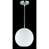 HLW LED LED Hanglamp Mat Nikkel - Aluminium & Wit Glas, E27 Fitting, Rond Design HLW LED LED Hanglamp Mat Nikkel - Aluminium & Wit Glas, E27 Fitting, Rond Design