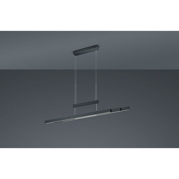 HLW LED Zwarte LED Hanglamp 54W - Trion Trojan Up & Down met Aanpasbare Kleur HLW LED Zwarte LED Hanglamp 54W - Trion Trojan Up & Down met Aanpasbare Kleur