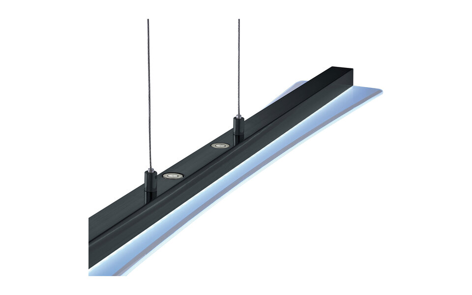 HLW LED LED Hanglamp 18W Trion Sena - Mat Zwart Aluminium met Aanpasbare Kleur HLW LED LED Hanglamp 18W Trion Sena - Mat Zwart Aluminium met Aanpasbare Kleur