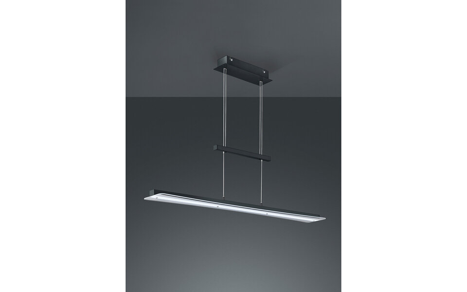 HLW LED LED Hanglamp 18W Trion Sena - Mat Zwart Aluminium met Aanpasbare Kleur HLW LED LED Hanglamp 18W Trion Sena - Mat Zwart Aluminium met Aanpasbare Kleur