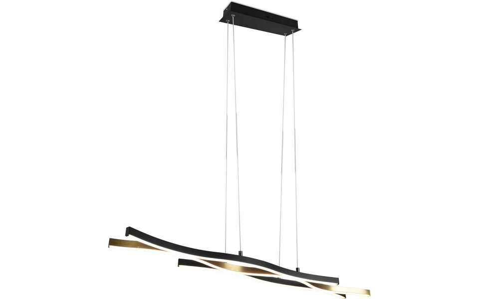 HLW LED Dimbare Gouden LED Hanglamp 35W - Metalen LED Lamp Trion Laz met Aanpasbare Kleur