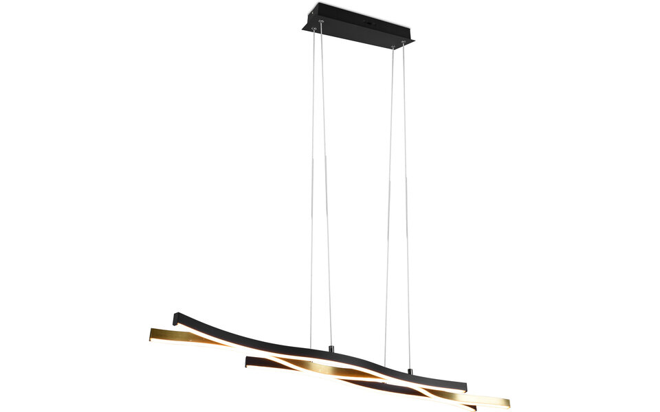 HLW LED Dimbare Gouden LED Hanglamp 35W - Metalen LED Lamp Trion Laz met Aanpasbare Kleur