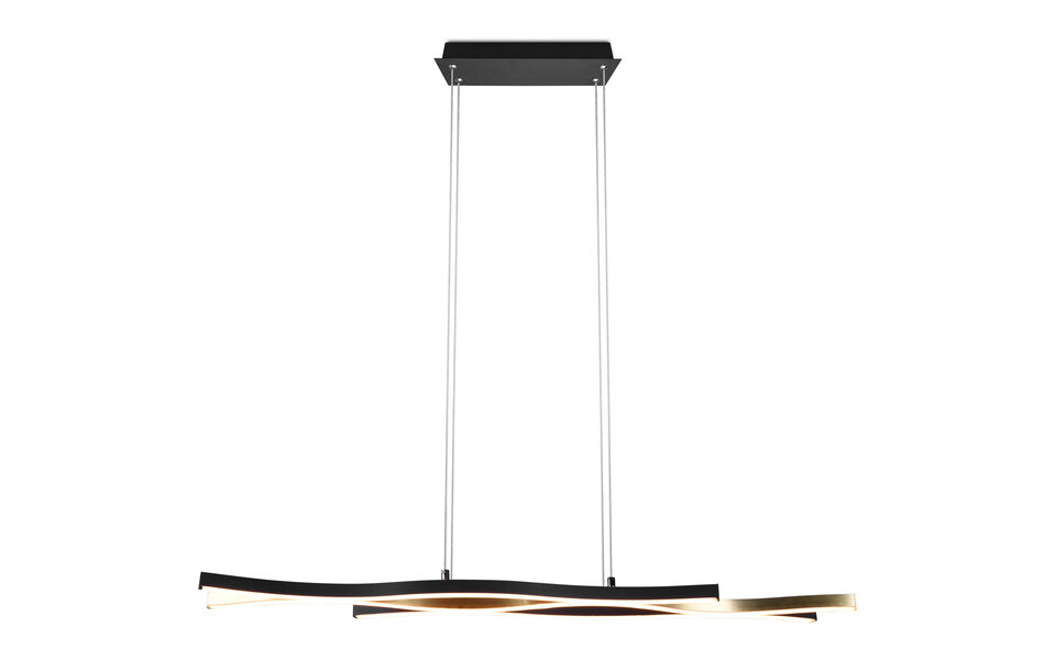 HLW LED Dimbare Gouden LED Hanglamp 35W - Metalen LED Lamp Trion Laz met Aanpasbare Kleur