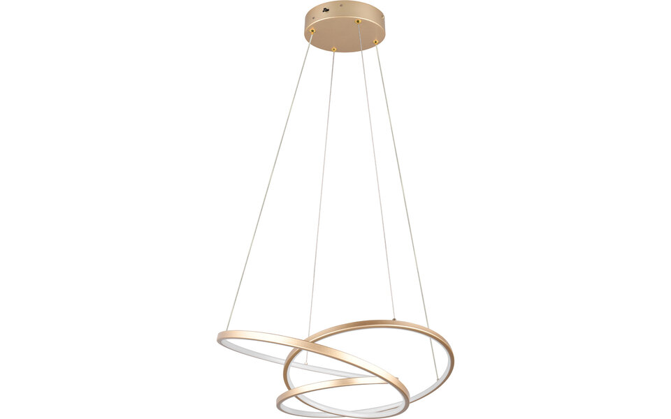 HLW LED LED Hanglamp Trion Alvin - Dimbaar, Goud, Metaal, 34W, Aanpasbare Kleur