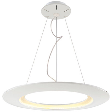 Moderne LED Hanglamp 35W met Natuurlijk Wit Licht - Witte Aluminium Armatuur