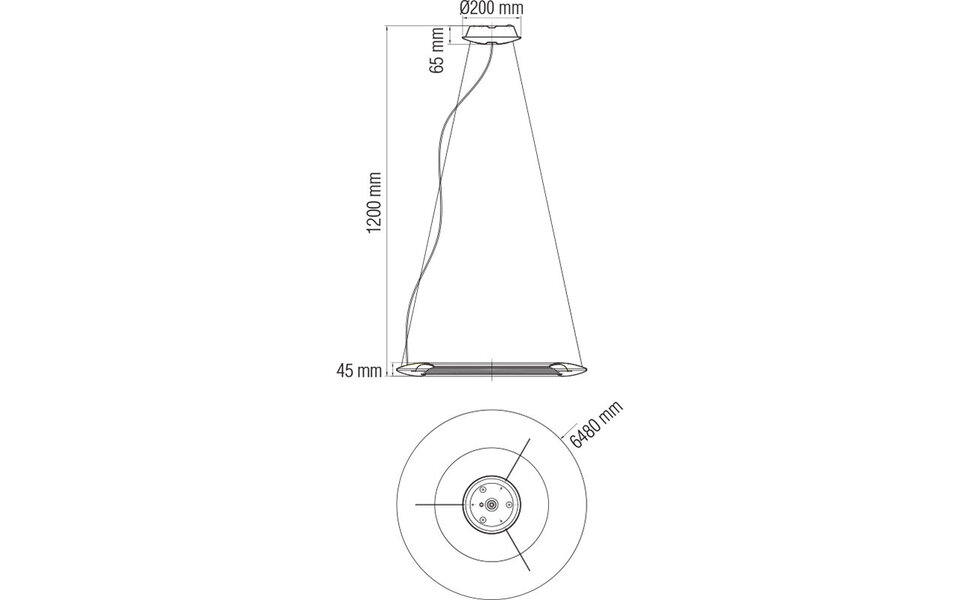 HLW LED LED Hanglamp 41W - Witte LED Hanglamp met Natuurlijk Wit 4000K Licht