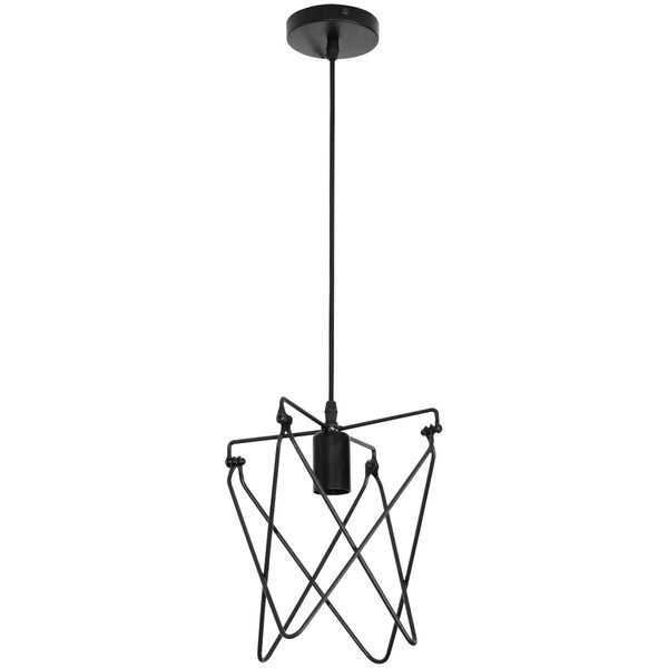 HLW LED Ronde Industriële LED Hanglamp Kapi in Mat Zwart Aluminium - E27 Fitting