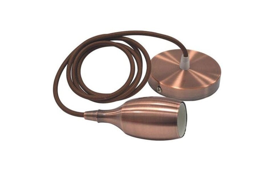 HLW LED Industriële LED Hanglamp Woby - Ronde Mat Koper Aluminium, E27 fitting