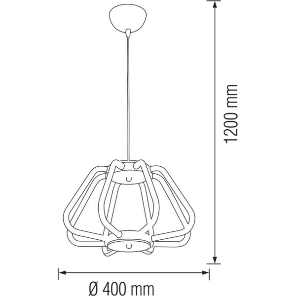 HLW LED Industriële LED Hanglamp Phoena 38W - Witte LED lamp met neutraal wit licht
