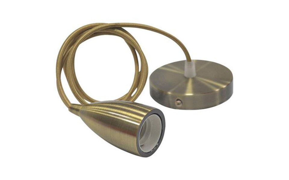 HLW LED Industriële LED Hanglamp Edysa - Rond, Mat Brons Aluminium, E27 Fitting