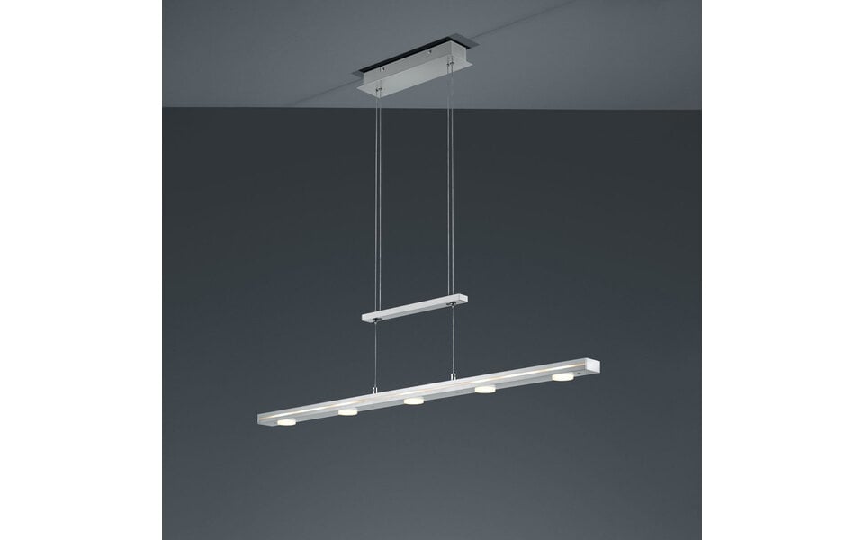 HLW LED LED Hanglamp Trion Lacy 21W - Dimbaar, Aanpasbare Kleur, Mat Nikkel