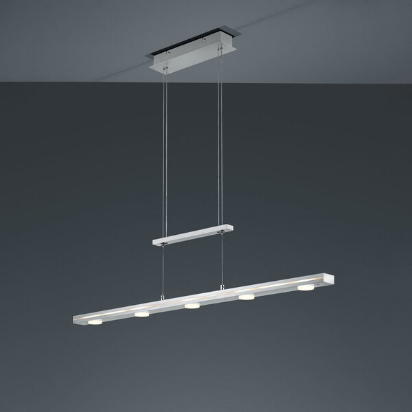 HLW LED LED Hanglamp Trion Lacy 21W - Dimbaar, Aanpasbare Kleur, Mat Nikkel