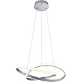 Dimbare LED Hanglamp 27.5W Warm Wit - Mat Nikkel Aluminium Design