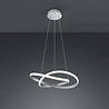 HLW LED Dimbare LED Hanglamp 27.5W Warm Wit - Mat Nikkel Aluminium Design